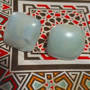 Vintage pearlescent earrings